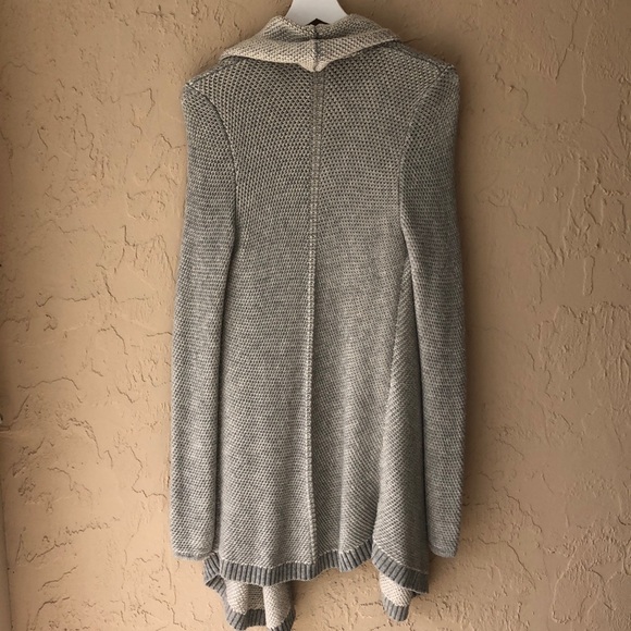 Ann Taylor long gray cardigan wool blend medium - Picture 6 of 6